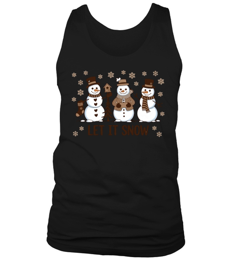 Snowman Christmas Holiday Tank Top Unisex