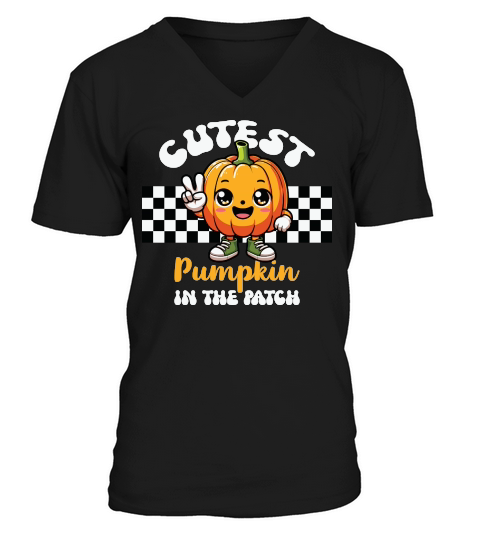 Cutest Pumpkin In The Patch V-Neck T-shirt