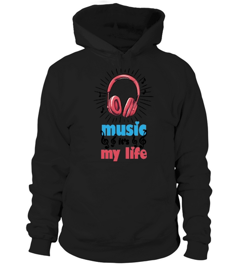 Music It’s My Life Retro Sublimation Hoodie Unisex