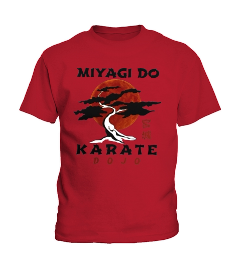 Miyagi do karate dojo sunset shirt Kids T-Shirt