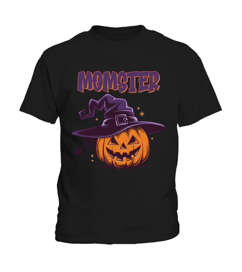 Momster Halloween Funny Mom Witch Kids T-Shirt