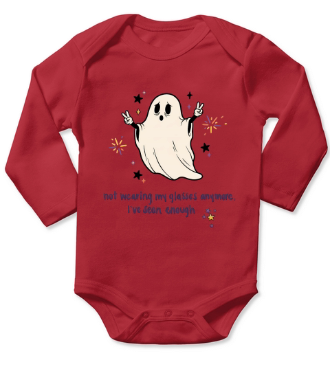 Ive Seen Enough, Boo Long Sleeve Baby One-Piece