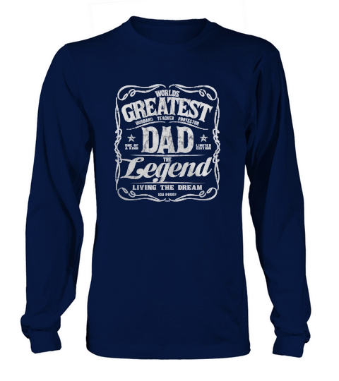 Mens Worlds Greatest Dad Long sleeved Unisex