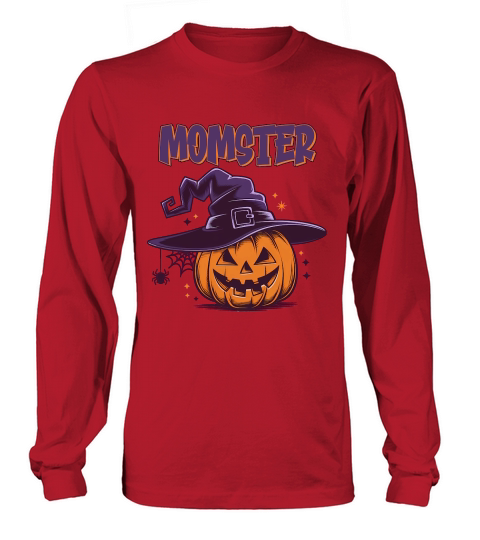 Momster Halloween Funny Mom Witch Long sleeved Unisex