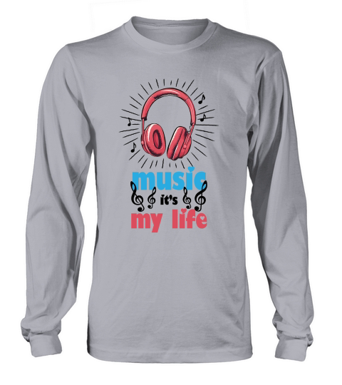 Music It’s My Life Retro Sublimation Long sleeved Unisex