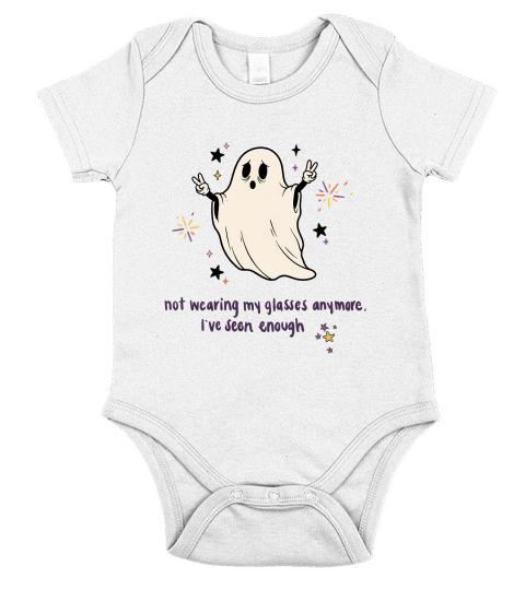 Ive Seen Enough, Boo Short Sleeve Baby One-Piece
