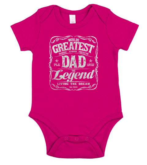 Mens Worlds Greatest Dad Short Sleeve Baby One-Piece