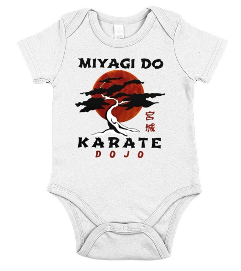 Miyagi do karate dojo sunset shirt Short Sleeve Baby One-Piece