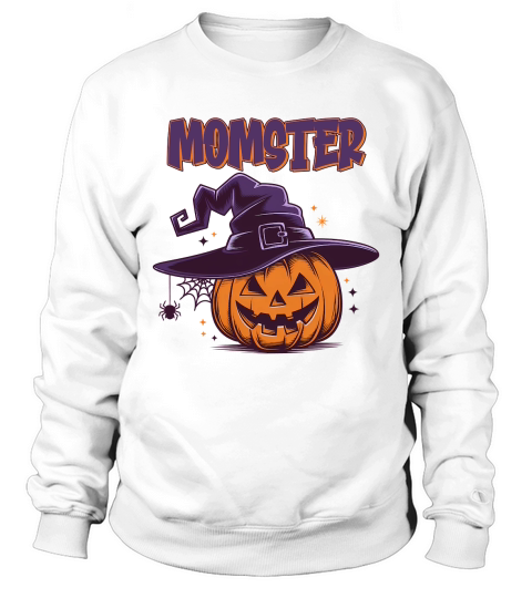 Momster Halloween Funny Mom Witch Sweatshirt Unisex