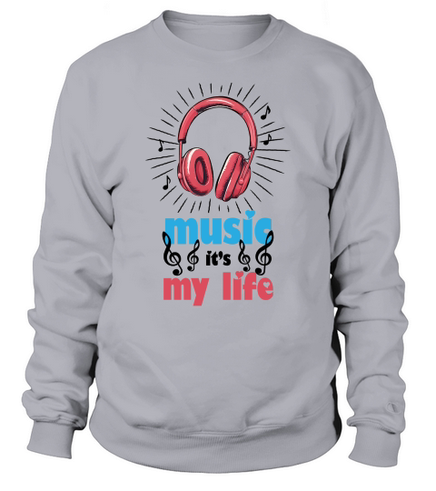 Music It’s My Life Retro Sublimation Sweatshirt Unisex