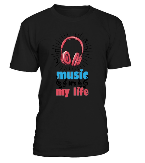 Music It’s My Life Retro Sublimation T-Shirt Unisex