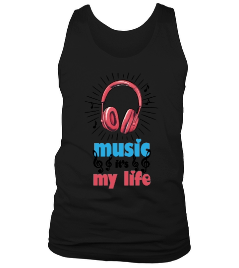 Music It’s My Life Retro Sublimation Tank Top Unisex