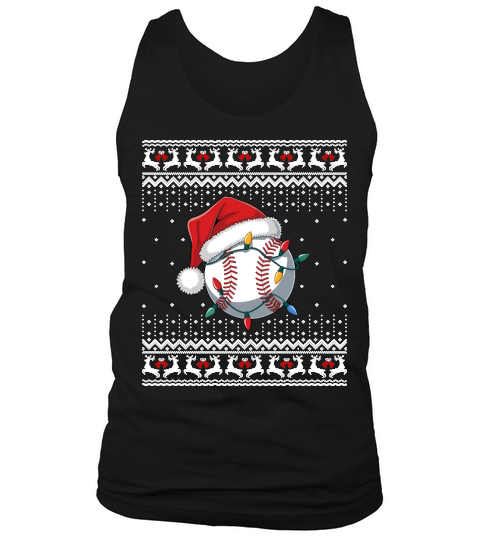 Ugly Christmas Holiday Baseball Tank Top Unisex