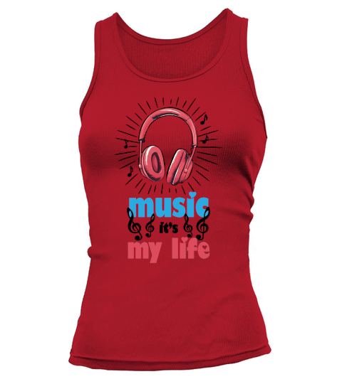 Music It’s My Life Retro Sublimation Tank top Woman