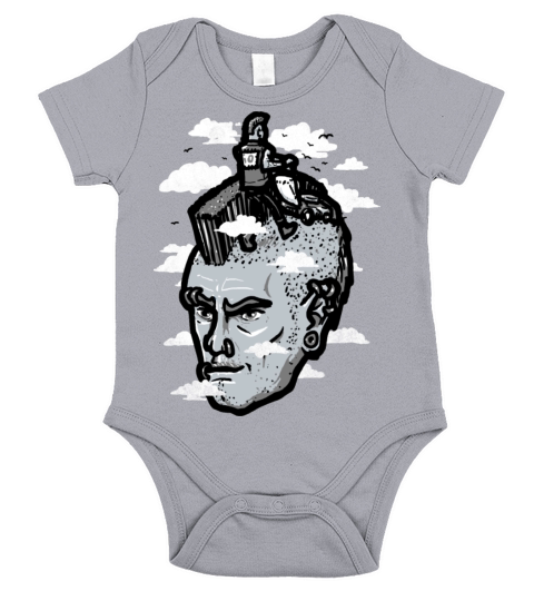 mowing the mowhawk Short Sleeve Baby One-Piece