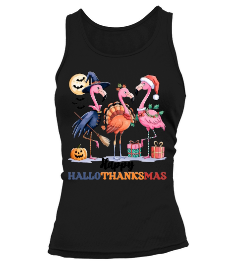 Happy Hallothanksmas Flamingo Tank top Woman
