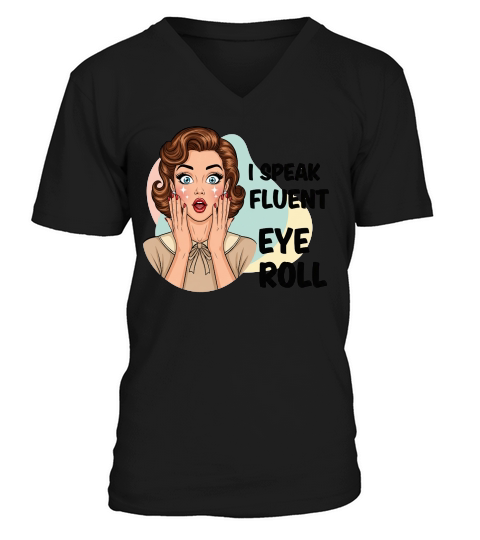 Sarcastic Vintage Girl Funny Quote V-Neck T-shirt