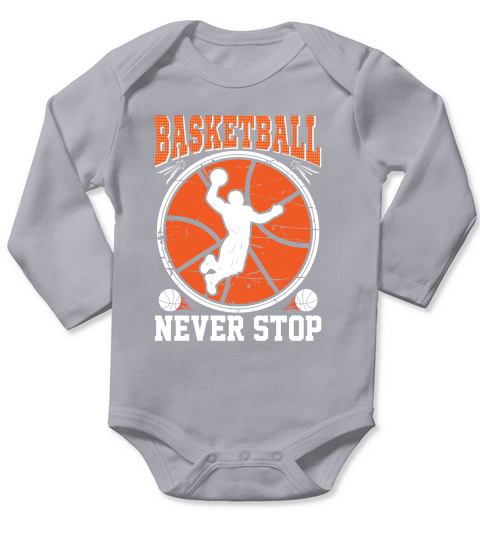 Basketball Vintage Vector Design Long Sleeve Baby One-Piece Basketball Vintage Vector Design Long Sleeve Baby One-Piece