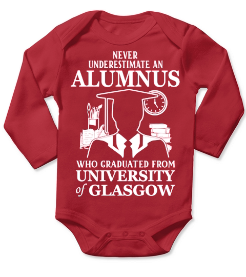 Never underestimate an old man who graduated from University of Glasgow Long Sleeve Baby One-Piece