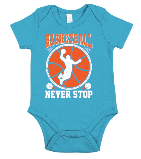Basketball Vintage Vector Design Short Sleeve Baby One-Piece