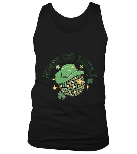 Retro St Patricks Day howdy go lucky Tank Top Unisex