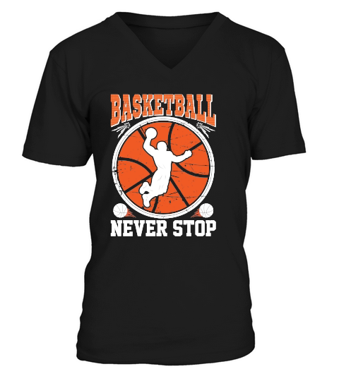 Basketball Vintage Vector Design V-Neck T-shirt