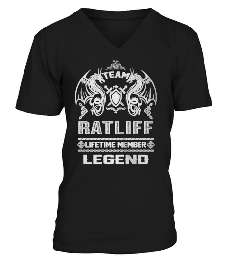 RATLIFF team lifetime member legend V-Neck T-shirt