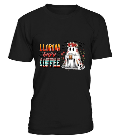 Llorona Coffee Ghost Halloween T-Shirt Unisex
