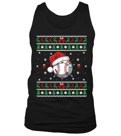 Ugly Christmas Holiday Baseball Tank Top Unisex