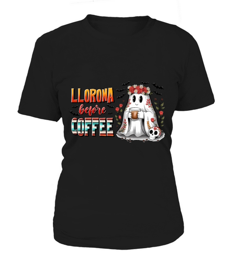 Llorona Coffee Ghost Halloween Women's T-Shirt