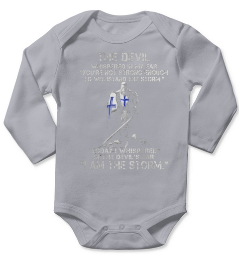 I AM THE STORM - KNIGHTS TEMPLAR Long Sleeve Baby One-Piece