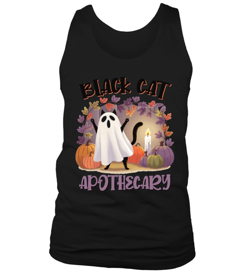 Sublimation Black Cat Apothecary Tank Top Unisex