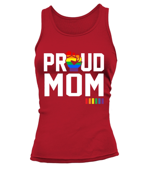 Proud Mom Gay Pride Month LGBTQ shirt - Ladies Flowy Tank Tank top Woman