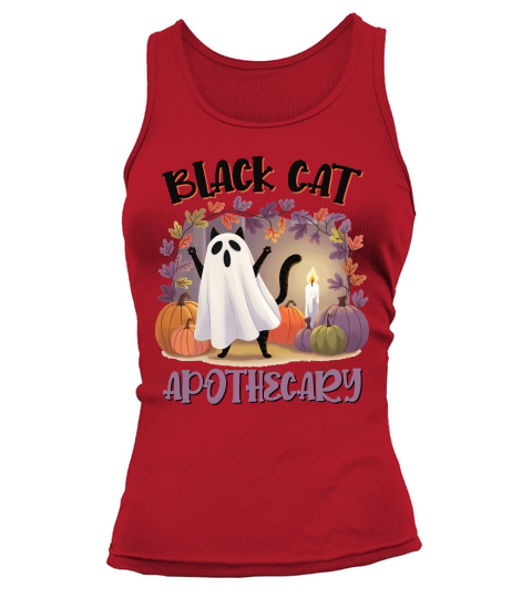 Sublimation Black Cat Apothecary Tank top Woman