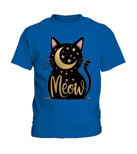 Meow Cat Mom Sublimation Halloween Kids T-Shirt