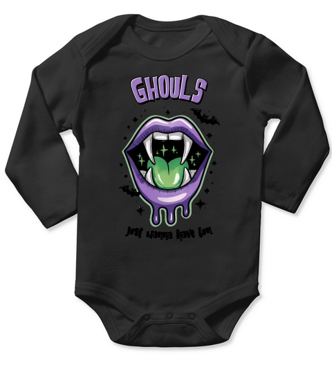 Ghouls Just Wanna Have Fun Halloween Long Sleeve Baby One-Piece