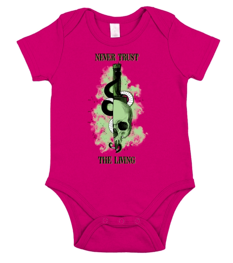 Halloween Never trust the living Short Sleeve Baby One-Piece