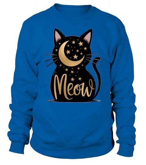 Meow Cat Mom Sublimation Halloween Sweatshirt Unisex