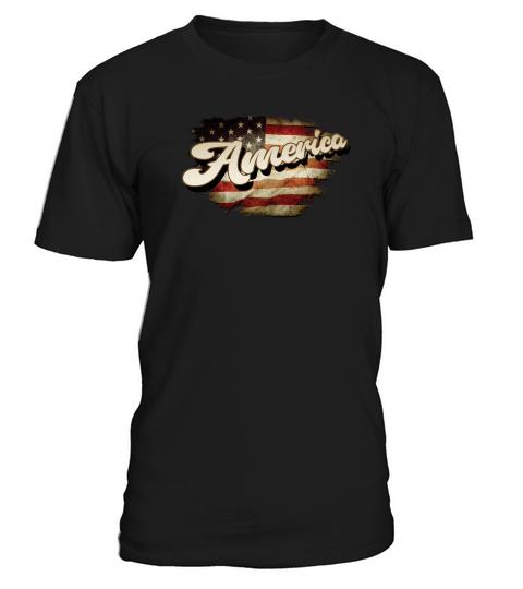 Vintage USA Flag 4th of July Sublimation T-Shirt Unisex