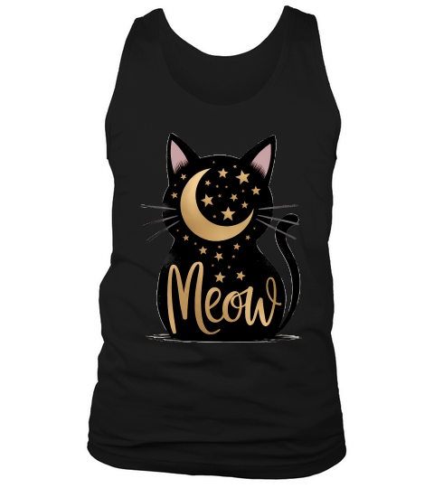 Meow Cat Mom Sublimation Halloween Tank Top Unisex