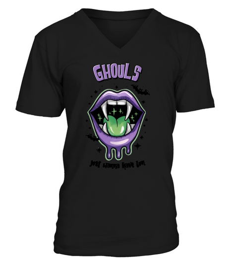 Ghouls Just Wanna Have Fun Halloween V-Neck T-shirt
