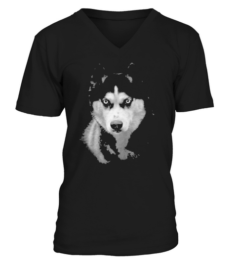 SIBERIAN HUSKY CLOTHING V-Neck T-shirt