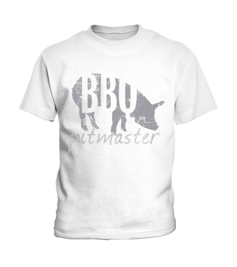 BBQ Pitmaster T Shirt, Pig Grilling Grill Father Day Gift Kids T-Shirt