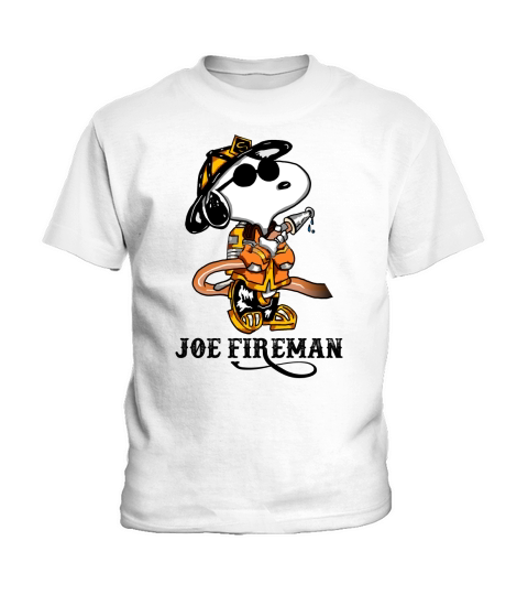 JOE FIREMAN SNOOPY Kids T-Shirt