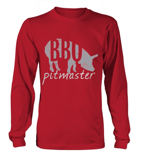 BBQ Pitmaster T Shirt, Pig Grilling Grill Father Day Gift Long sleeved Unisex
