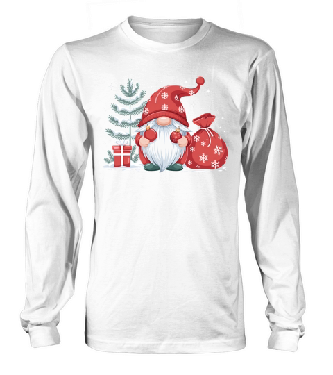 Christmas Gnomes Cute Sublimation Long sleeved Unisex
