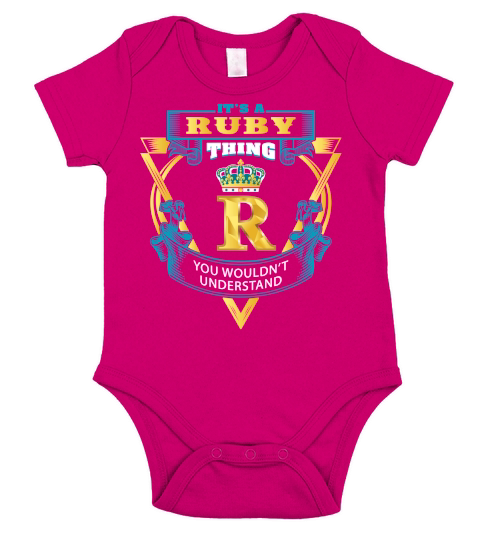 Its a ruby thing you wouldnt understand Short Sleeve Baby One-Piece