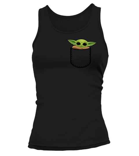 Pocket Baby Yoda Tank top Woman