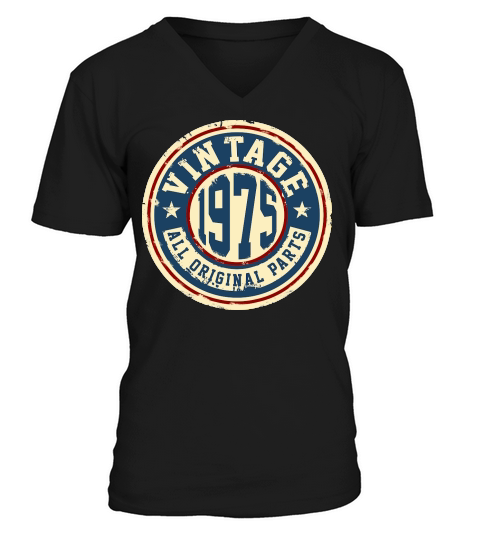 Vintage 1975 All Original Parts V-Neck T-shirt