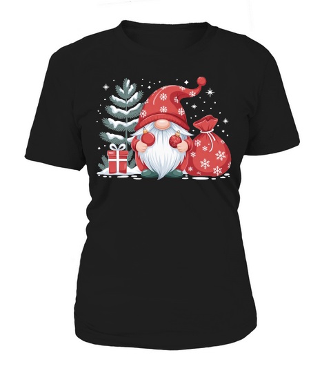 Christmas Gnomes Cute Sublimation Women's T-Shirt